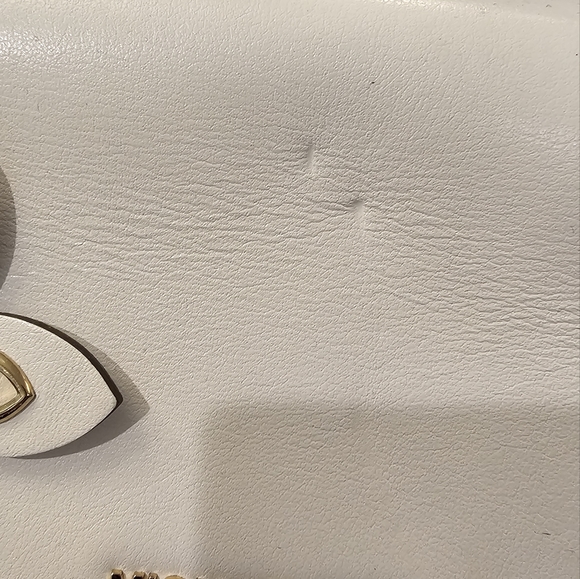 STUNNING MICHAEL KORS AVA WHITE LEATHER FLORAL HANDBAG - Picture 10 of 12